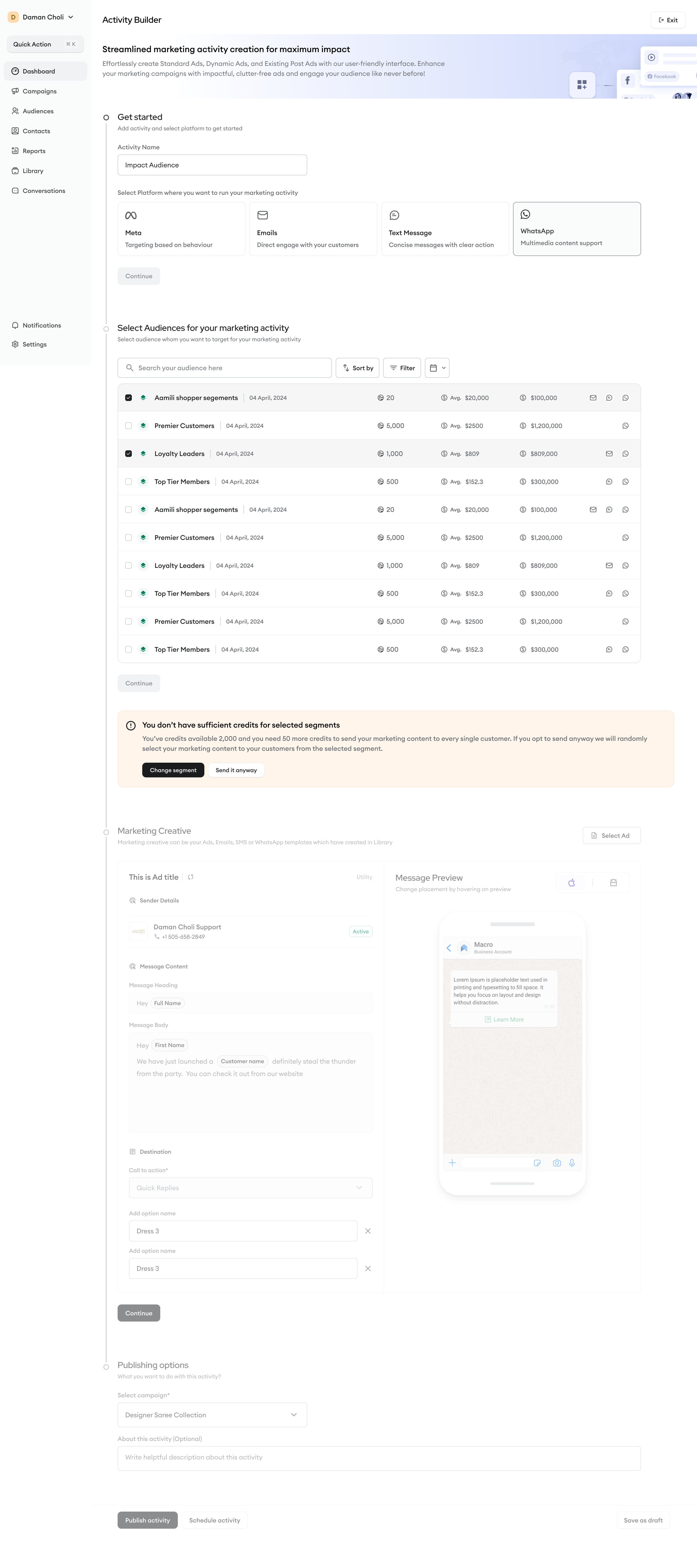 whatsapp builder
